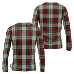 ScotsTee Shop Scottish Rose White Dress Clan Tartan Long Sleeve T Shirt