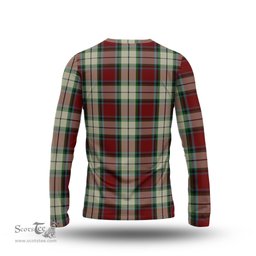 ScotsTee Shop Scottish Rose White Dress Clan Tartan Long Sleeve T Shirt