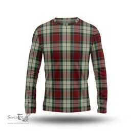 ScotsTee Shop Scottish Rose White Dress Clan Tartan Long Sleeve T Shirt