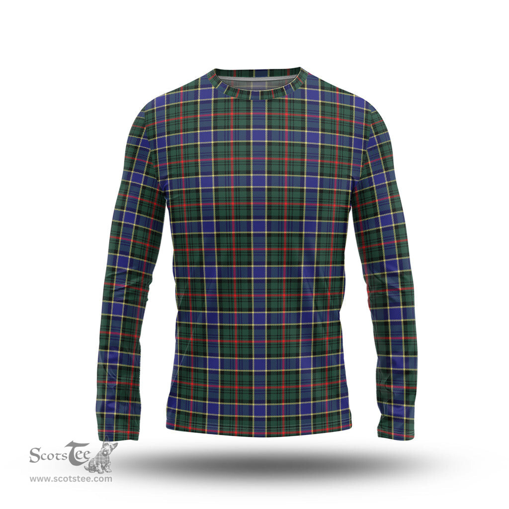 ScotsTee Shop Scottish Ogilvie (Ogilvy) Hunting Modern Clan Tartan Long Sleeve T Shirt