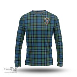 ScotsTee Shop Scottish Robertson Hunting Ancient Clan Crest Tartan Long Sleeve T Shirt