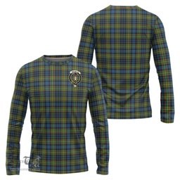 ScotsTee Shop Scottish MacLellan Ancient Clan Crest Tartan Long Sleeve T Shirt