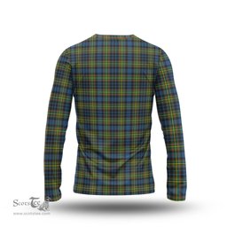 ScotsTee Shop Scottish MacLellan Ancient Clan Crest Tartan Long Sleeve T Shirt