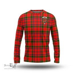 ScotsTee Shop Scottish Munro Modern Clan Crest Tartan Long Sleeve T Shirt