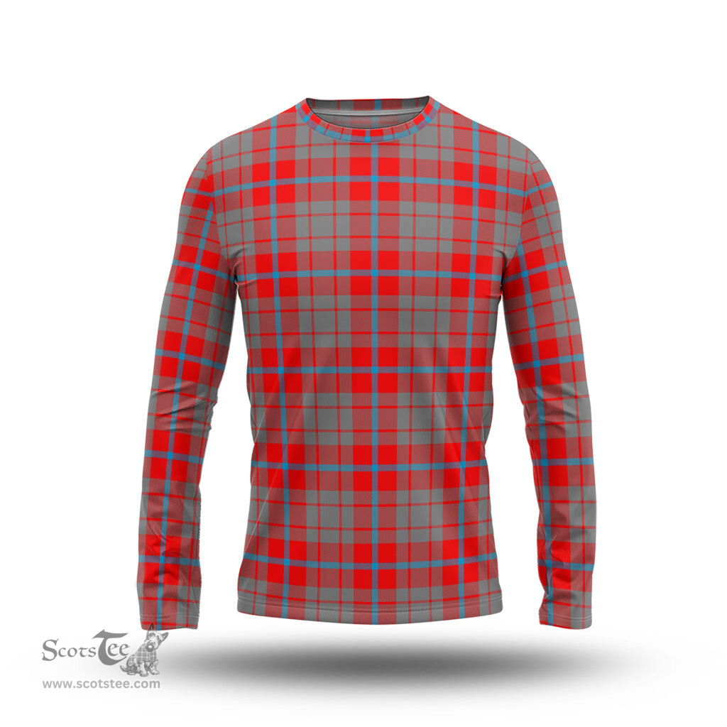 ScotsTee Shop Scottish Moubray Clan Tartan Long Sleeve T Shirt