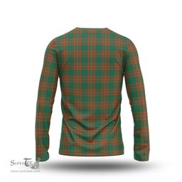 ScotsTee Shop Scottish Menzies Green Ancient Clan Crest Tartan Long Sleeve T Shirt