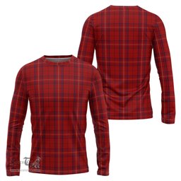 ScotsTee Shop Scottish Rose of Kilravock Clan Tartan Long Sleeve T Shirt