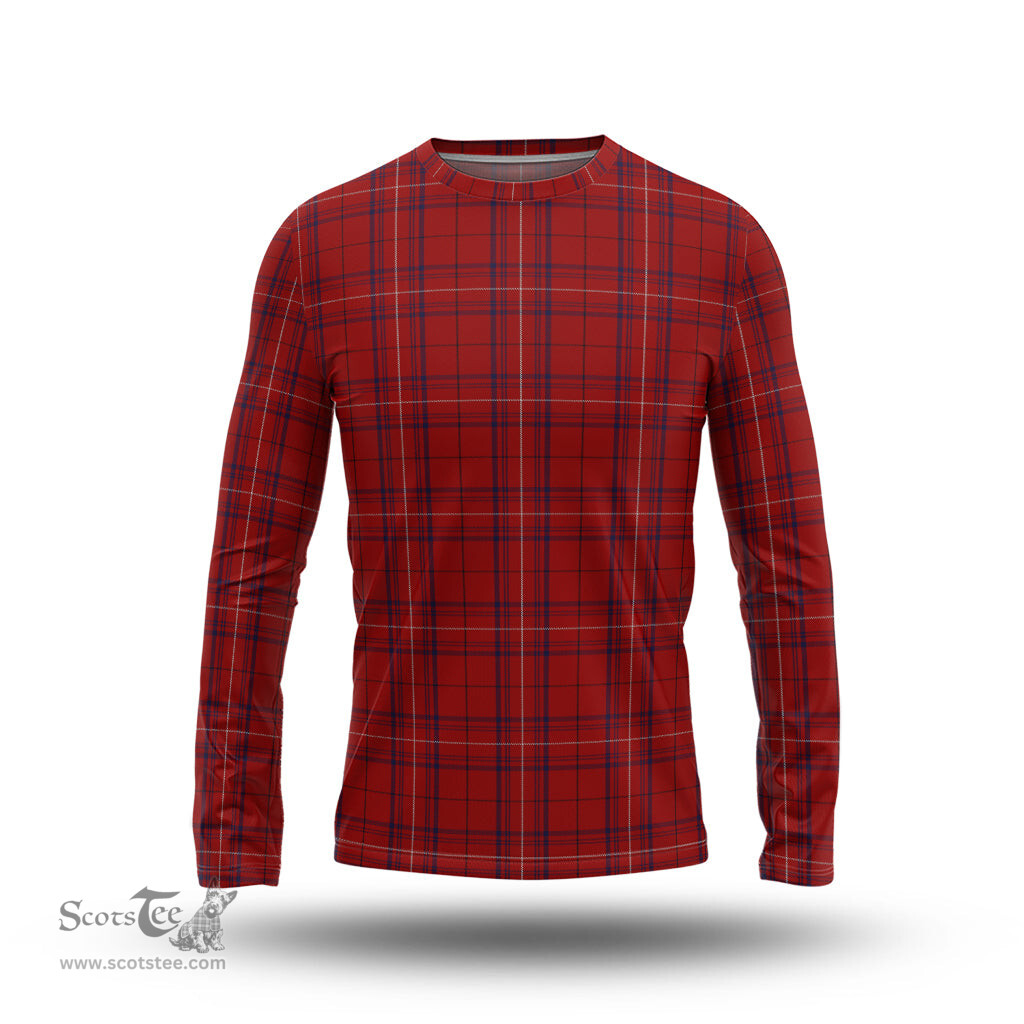 ScotsTee Shop Scottish Rose of Kilravock Clan Tartan Long Sleeve T Shirt