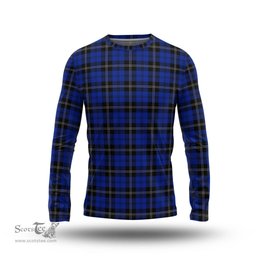 ScotsTee Shop Scottish Swan Clan Tartan Long Sleeve T Shirt