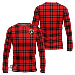 ScotsTee Shop Scottish Ramsay Modern Clan Crest Tartan Long Sleeve T Shirt