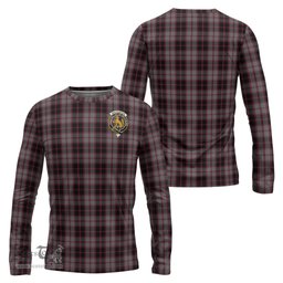 ScotsTee Shop Scottish MacPherson Hunting Clan Crest Tartan Long Sleeve T Shirt