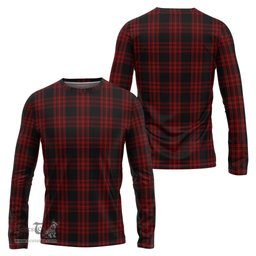 ScotsTee Shop Scottish Menzies Hunting Clan Tartan Long Sleeve T Shirt