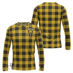 ScotsTee Shop Scottish MacLeod of Lewis Ancient Clan Crest Tartan Long Sleeve T Shirt