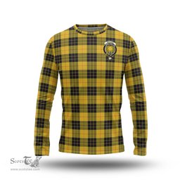 ScotsTee Shop Scottish MacLeod of Lewis Ancient Clan Crest Tartan Long Sleeve T Shirt