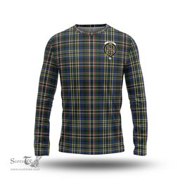ScotsTee Shop Scottish Scott Green Modern Clan Crest Tartan Long Sleeve T Shirt