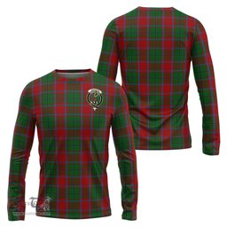 ScotsTee Shop Scottish MacPhail Blue Bands Clan Crest Tartan Long Sleeve T Shirt