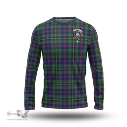 ScotsTee Shop Scottish Wood Modern Clan Crest Tartan Long Sleeve T Shirt