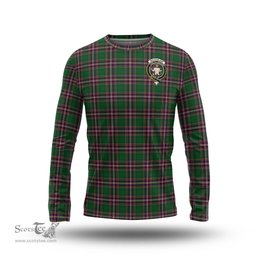 ScotsTee Shop Scottish MacFarlane Hunting Clan Crest Tartan Long Sleeve T Shirt