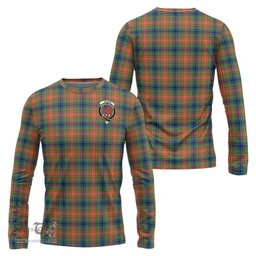 ScotsTee Shop Scottish Wilson Ancient Clan Crest Tartan Long Sleeve T Shirt