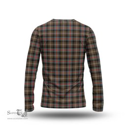 ScotsTee Shop Scottish Sutherland Weathered Clan Tartan Long Sleeve T Shirt