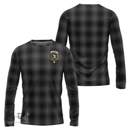 ScotsTee Shop Scottish Stewart Mourning Clan Crest Tartan Long Sleeve T Shirt