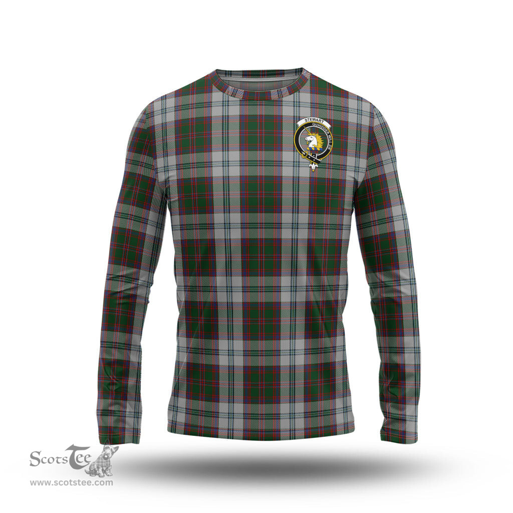 ScotsTee Shop Scottish Stewart of Appin Dress Clan Crest Tartan Long Sleeve T Shirt