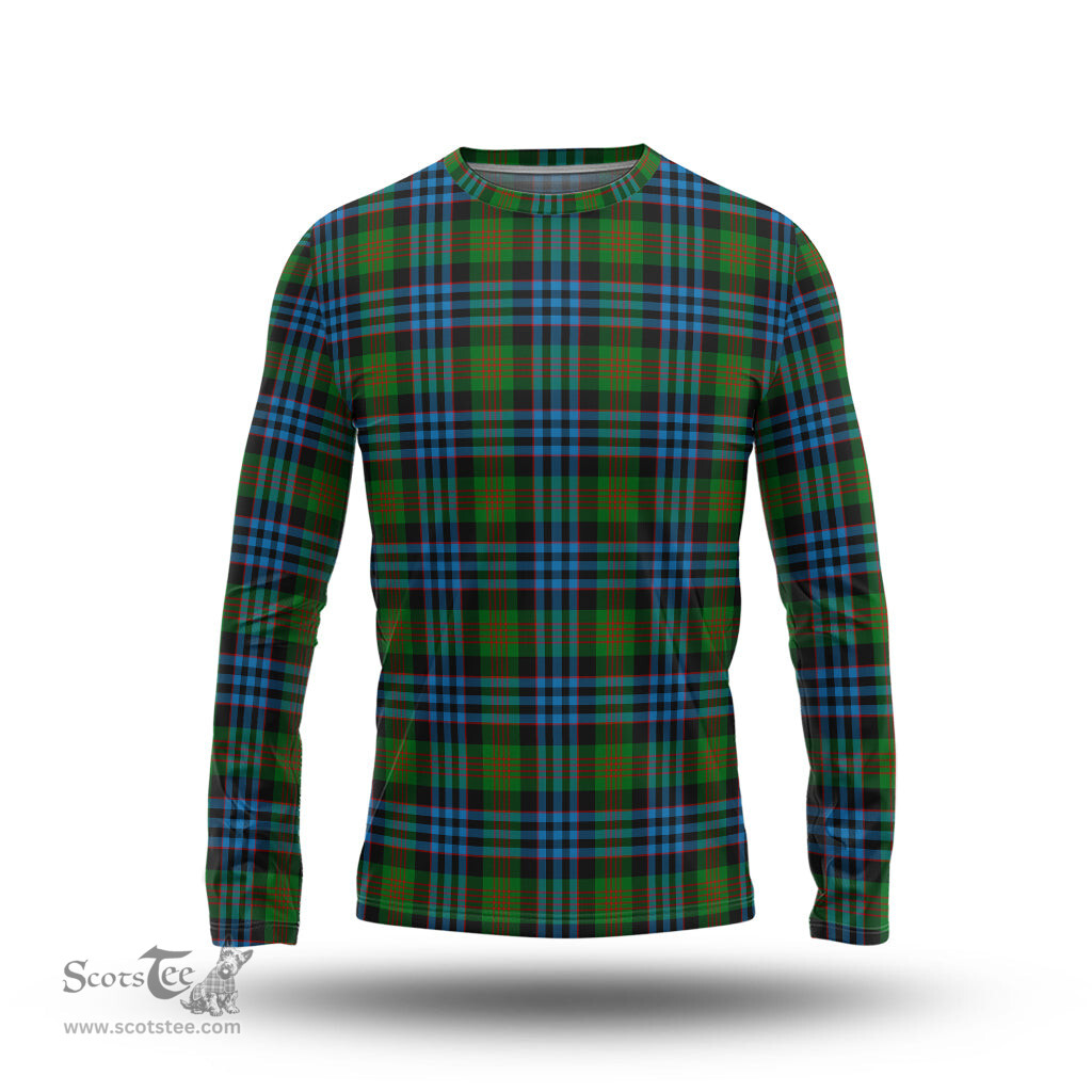 ScotsTee Shop Scottish Newlands of Lauriston Clan Tartan Long Sleeve T Shirt