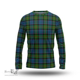 ScotsTee Shop Scottish Newlands of Lauriston Clan Tartan Long Sleeve T Shirt