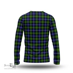 ScotsTee Shop Scottish MacNeil of Barra Modern Clan Tartan Long Sleeve T Shirt