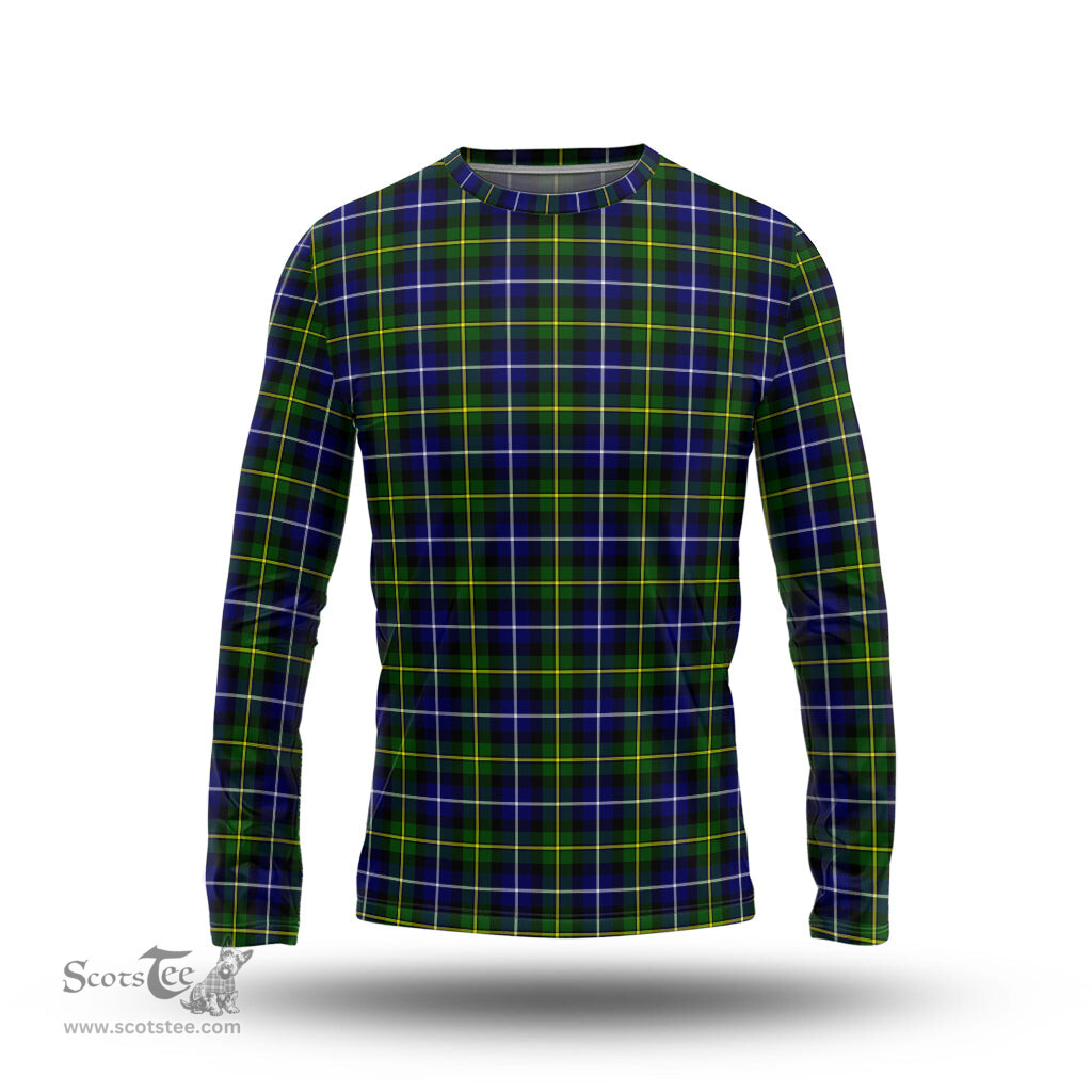 ScotsTee Shop Scottish MacNeil of Barra Modern Clan Tartan Long Sleeve T Shirt