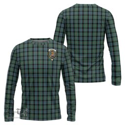 ScotsTee Shop Scottish Melville Clan Crest Tartan Long Sleeve T Shirt
