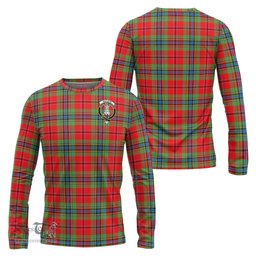 ScotsTee Shop Scottish MacLean of Duart Modern Clan Crest Tartan Long Sleeve T Shirt