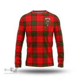 ScotsTee Shop Scottish Maxtone Clan Crest Tartan Long Sleeve T Shirt