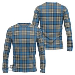 ScotsTee Shop Scottish Napier Ancient Clan Tartan Long Sleeve T Shirt