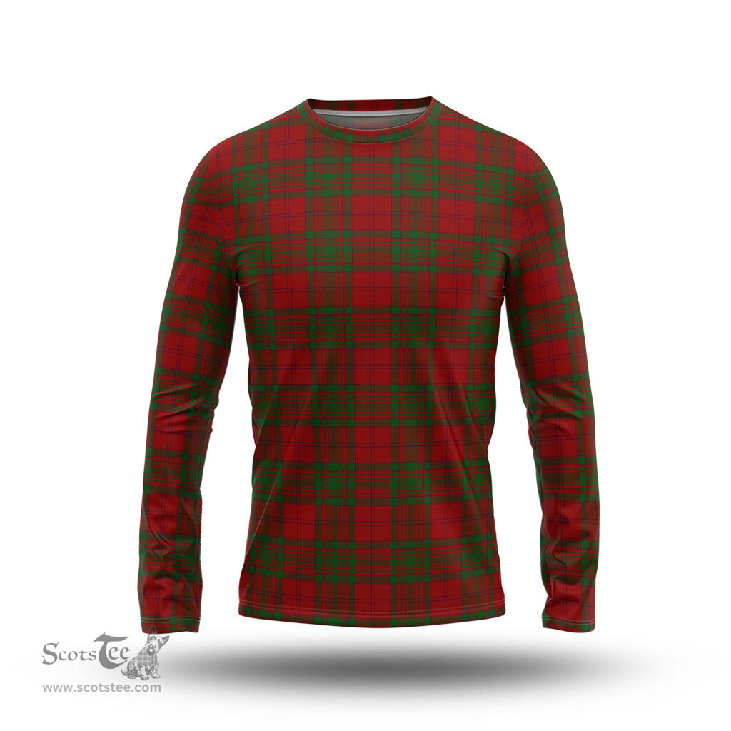 ScotsTee Shop Scottish MacAlister of Glenbarr Clan Tartan Long Sleeve T Shirt
