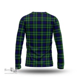 ScotsTee Shop Scottish MacNeil of Colonsay Modern Clan Crest Tartan Long Sleeve T Shirt