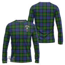 ScotsTee Shop Scottish Paterson Clan Crest Tartan Long Sleeve T Shirt