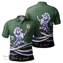 ScotsTee Shop Scottish Gayre Dress Clan Crest Tartan Polo Shirt Alba Gu Brath Regal Lion Emblem