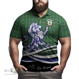 ScotsTee Shop Scottish Gayre Dress Clan Crest Tartan Polo Shirt Alba Gu Brath Regal Lion Emblem