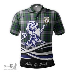 ScotsTee Shop Scottish Forbes Dress Clan Crest Tartan Polo Shirt Alba Gu Brath Regal Lion Emblem