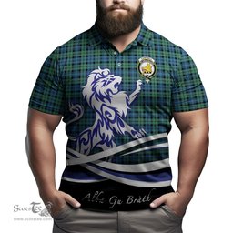 ScotsTee Shop Scottish Campbell Ancient 02 Clan Crest Tartan Polo Shirt Alba Gu Brath Regal Lion Emblem