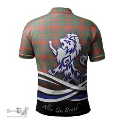 ScotsTee Shop Scottish MacIntosh Ancient Clan Crest Tartan Polo Shirt Alba Gu Brath Regal Lion Emblem