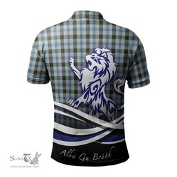 ScotsTee Shop Scottish Henderson Dress Clan Crest Tartan Polo Shirt Alba Gu Brath Regal Lion Emblem
