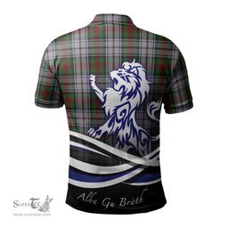 ScotsTee Shop Scottish MacDuff Dress Clan Crest Tartan Polo Shirt Alba Gu Brath Regal Lion Emblem