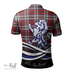 ScotsTee Shop Scottish MacCulloch Dress Clan Crest Tartan Polo Shirt Alba Gu Brath Regal Lion Emblem