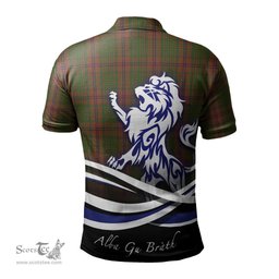 ScotsTee Shop Scottish MacGillivray Hunting Clan Crest Tartan Polo Shirt Alba Gu Brath Regal Lion Emblem