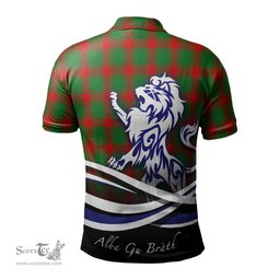 ScotsTee Shop Scottish Middleton Modern Clan Crest Tartan Polo Shirt Alba Gu Brath Regal Lion Emblem
