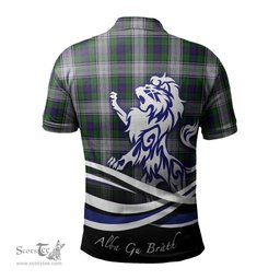 ScotsTee Shop Scottish Murray of Atholl Dress Clan Crest Tartan Polo Shirt Alba Gu Brath Regal Lion Emblem