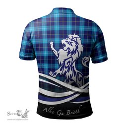 ScotsTee Shop Scottish McKerrell Clan Crest Tartan Polo Shirt Alba Gu Brath Regal Lion Emblem