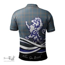 ScotsTee Shop Scottish McKerrell of Hillhouse Dress Clan Crest Tartan Polo Shirt Alba Gu Brath Regal Lion Emblem